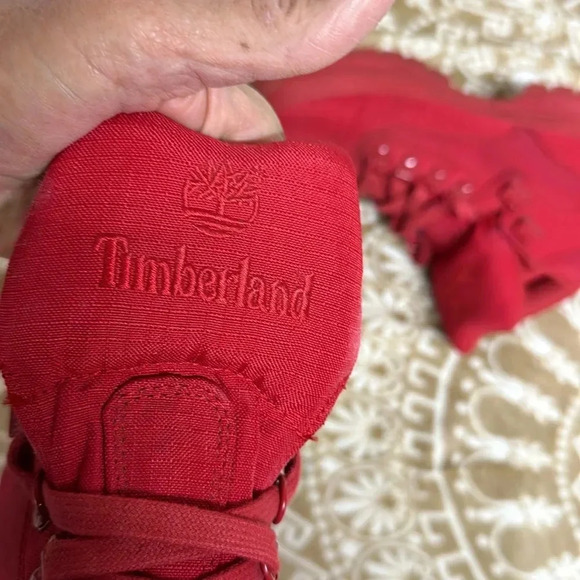 Timberland Euro Hiker Rip Comfortable Boots All Red Men's TB0A1507 - Size 7.5 - Picture 6 of 8